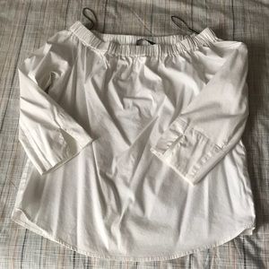 Zara white Blouse Top XS